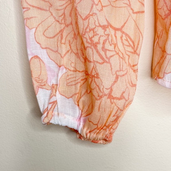 {Guess} floral crotchet detail long sleeve top - Picture 6 of 9